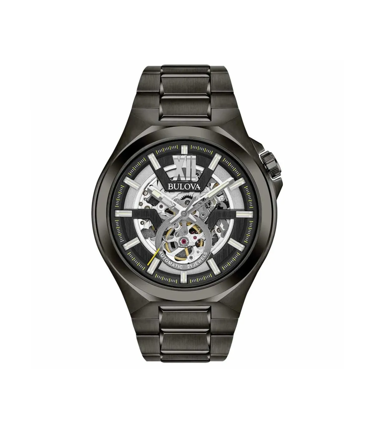 Orologio Uomo Bulova Automatico Collezione Sport Acciaio Nero 46mm 98A179
