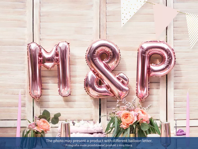 Palloncino foil G oro rosa 35cm