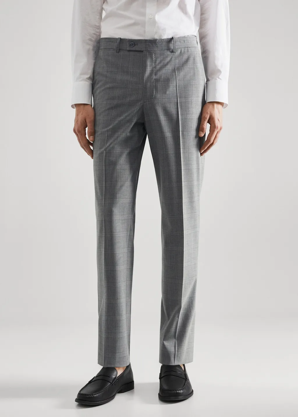 Pantaloni completo slim fit lana