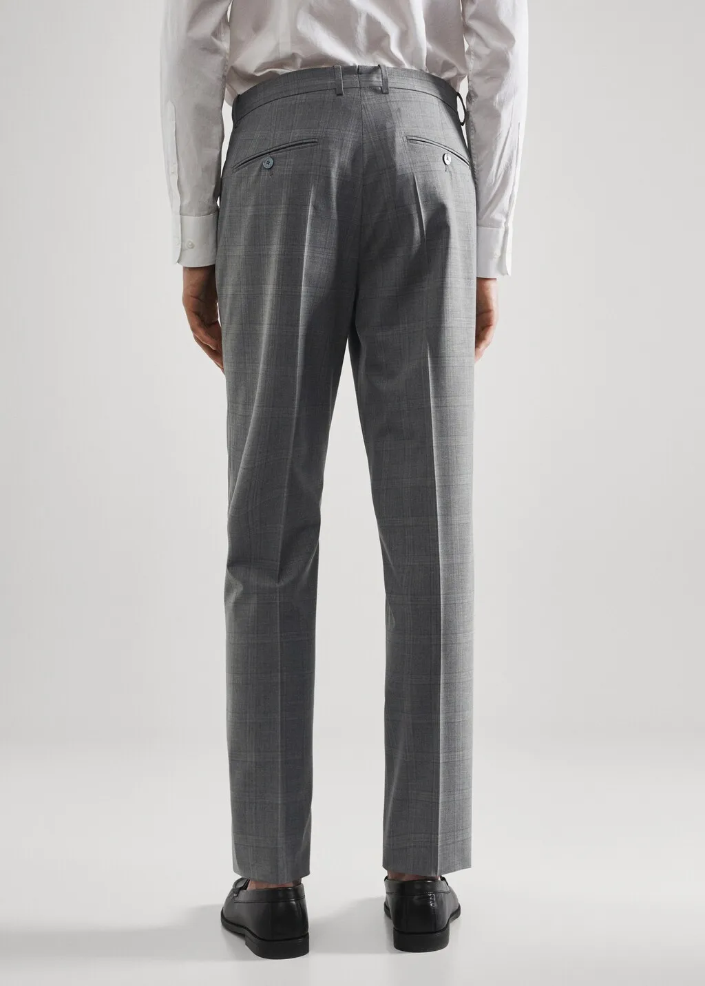 Pantaloni completo slim fit lana