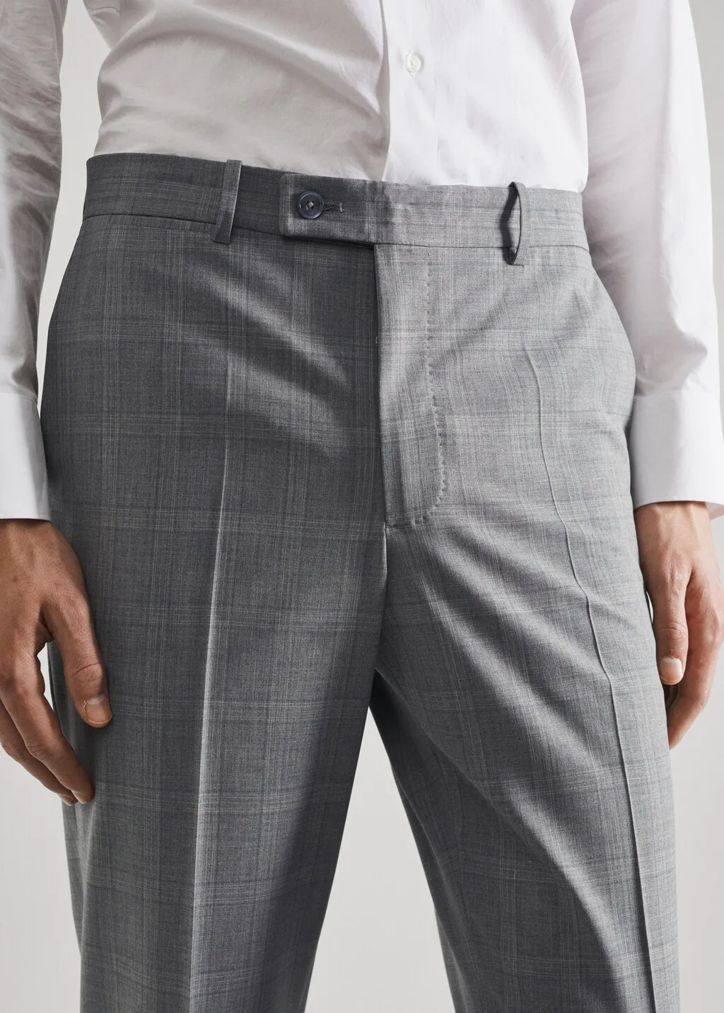 Pantaloni completo slim fit lana