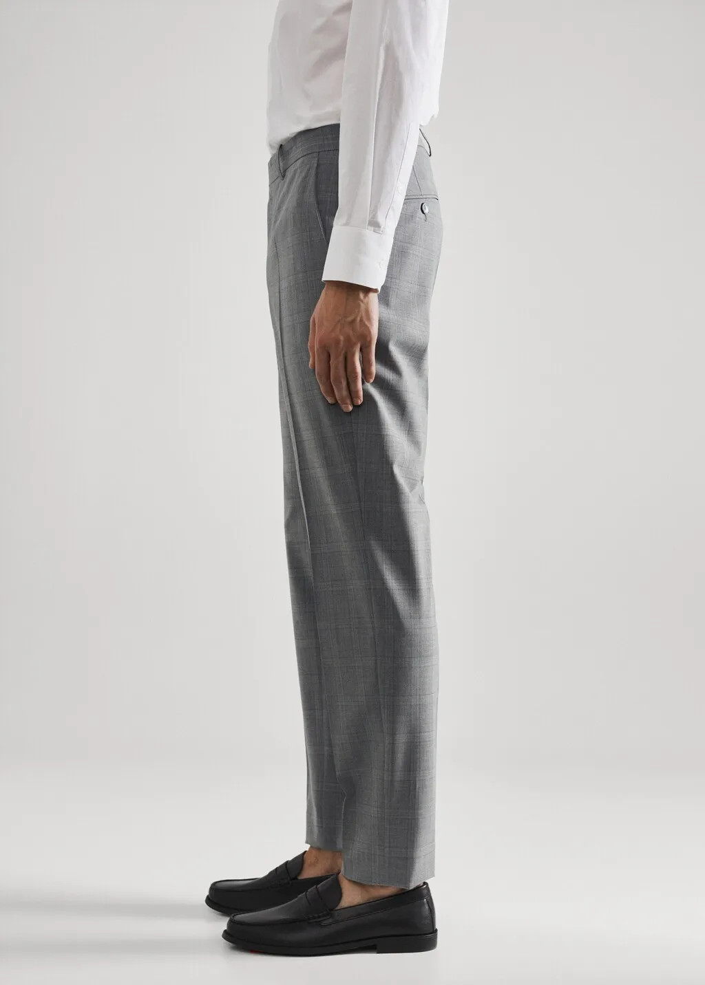 Pantaloni completo slim fit lana