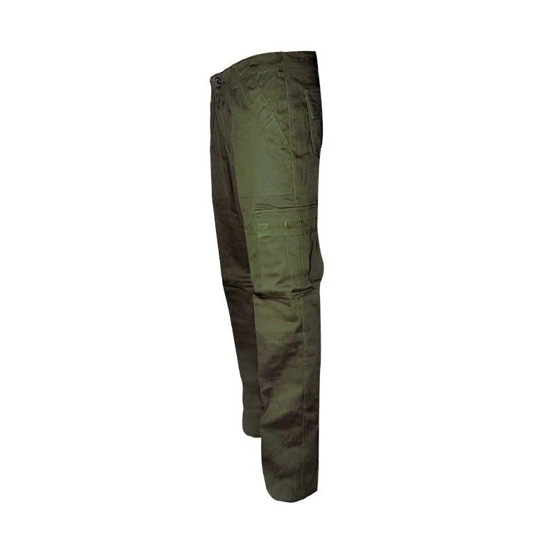 Pantaloni Patton sfoderati in canvas verde 
