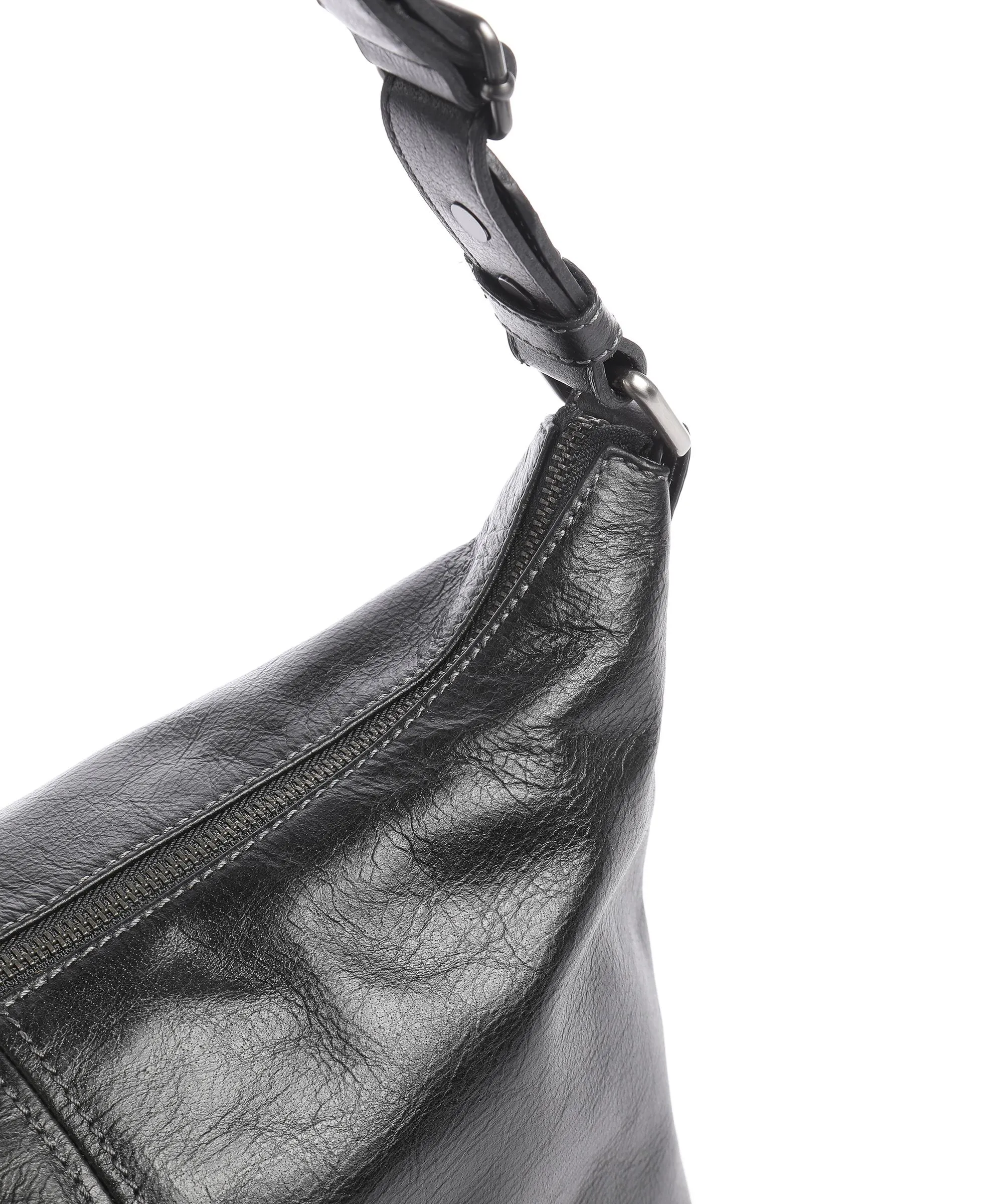  Picard Eternity Borsa hobo pelle di bufalo d'acqua nero  