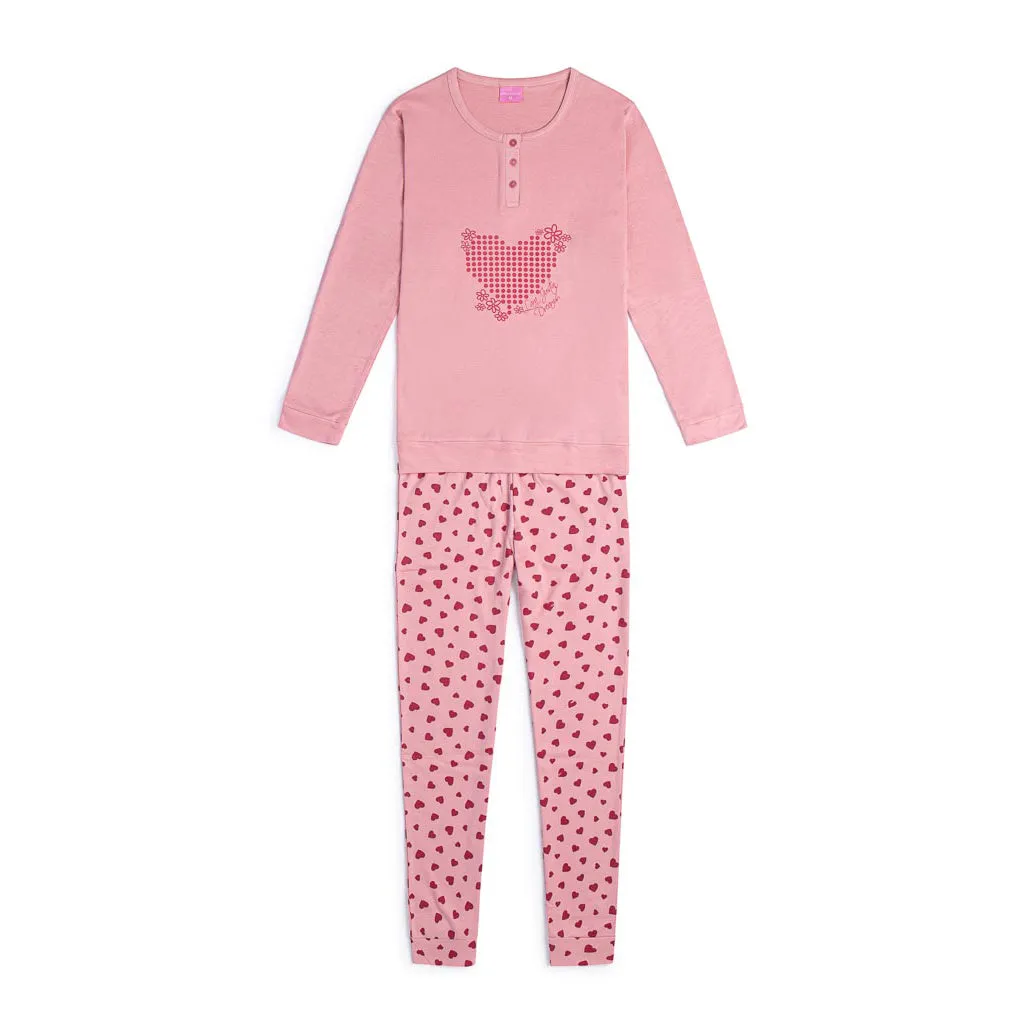 Pigiama caldo cotone donna Lara Justin 921