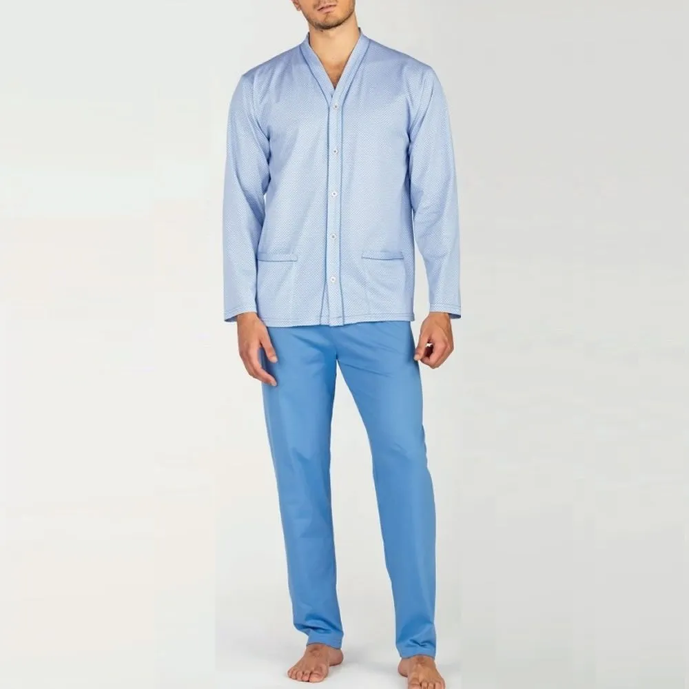 pigiama da uomo conformato 2432 cardigan puro cotone bip bip 