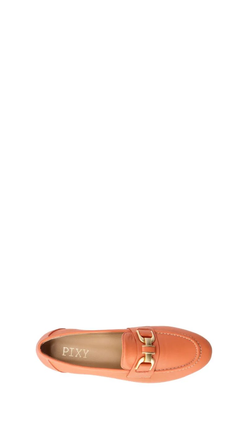 PIXY Mocassino donna arancio in pelle