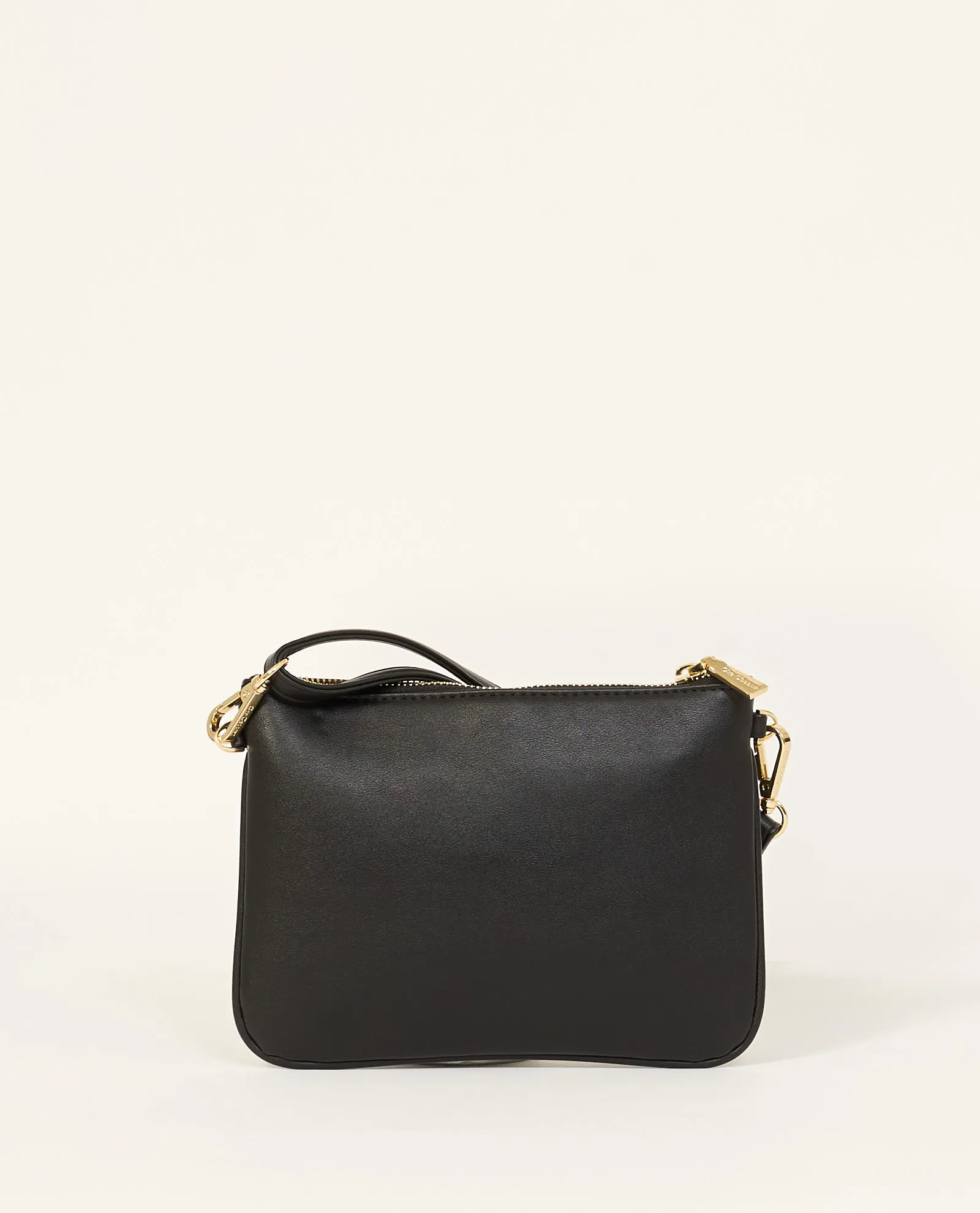 Pochette nera Gio Cellini con zip e tracolla