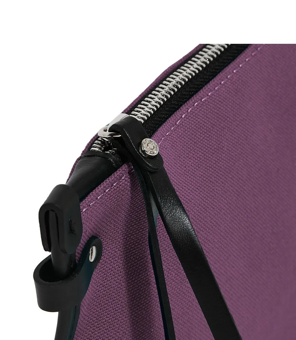 POCHETTE VIOLA IN CANVAS