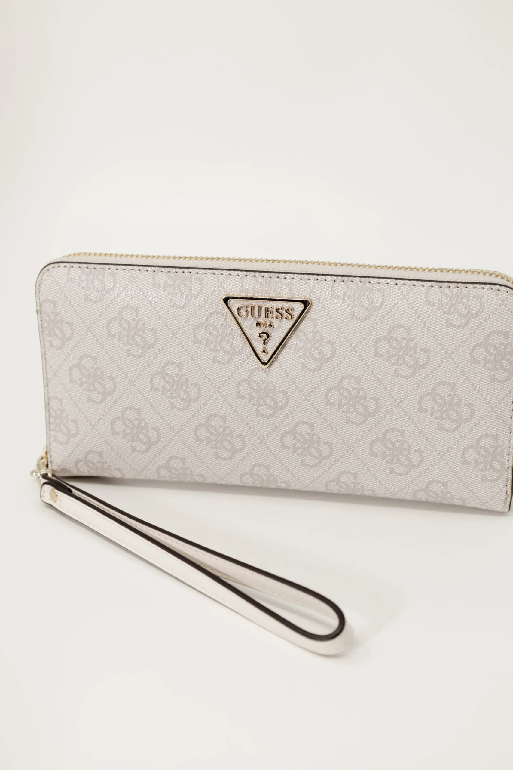 Portafoglio grande Guess LAUREL SLG LARGE ZIP AROUND Rosa Cipria