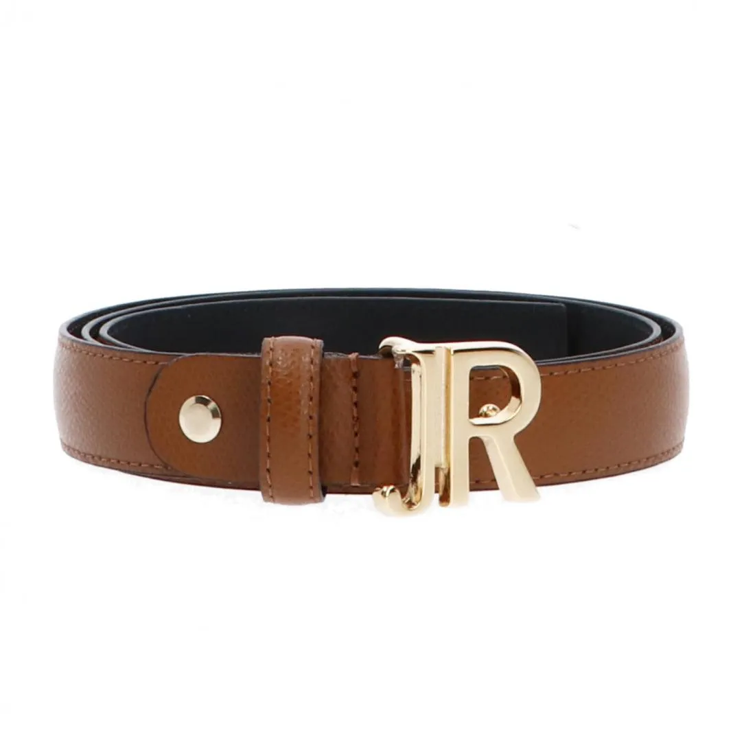REAL LEATHER BELT BROGELOS Cuoio