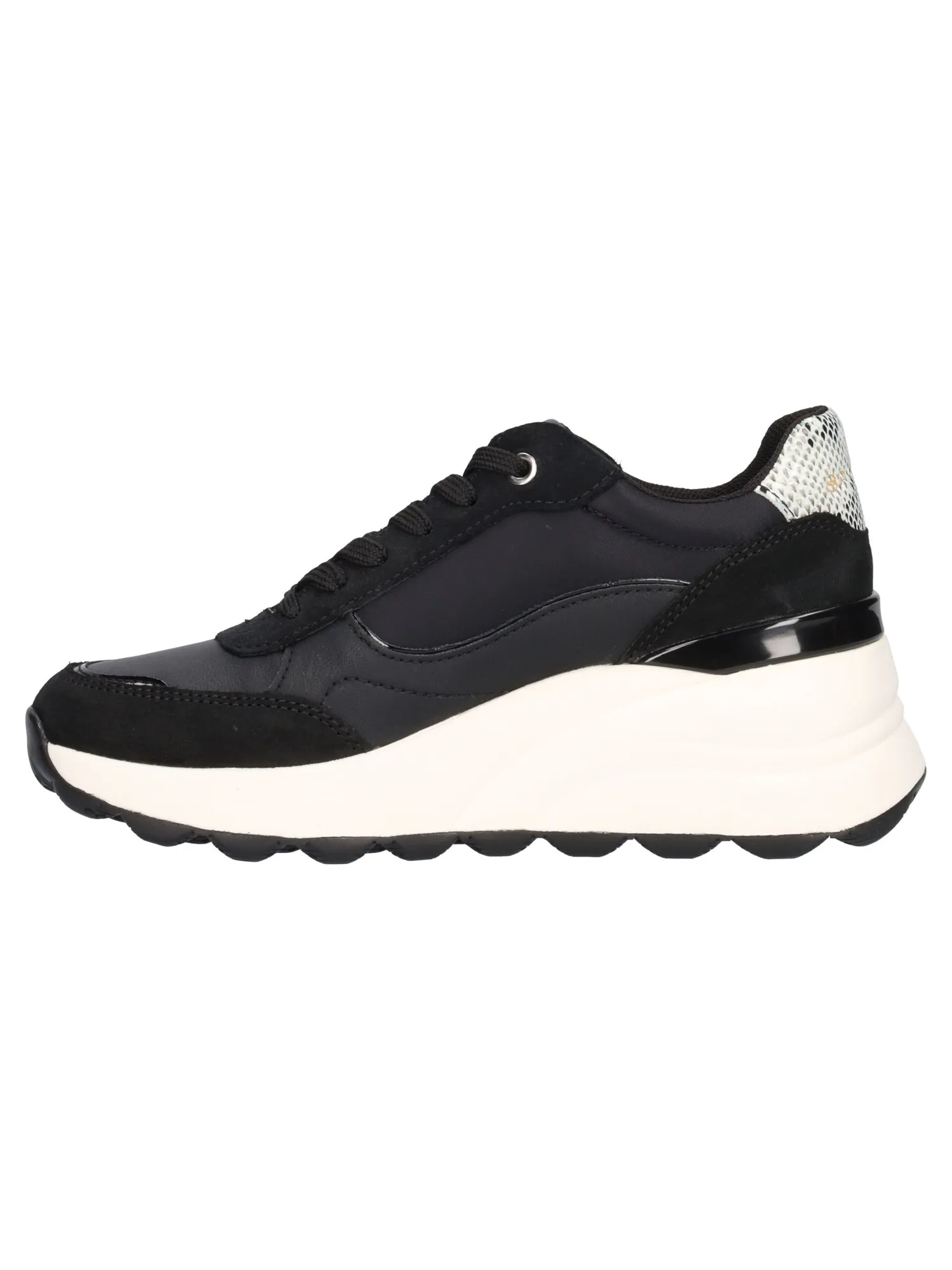 Scarpa casual con zeppa Geox Spherica da donna nera
