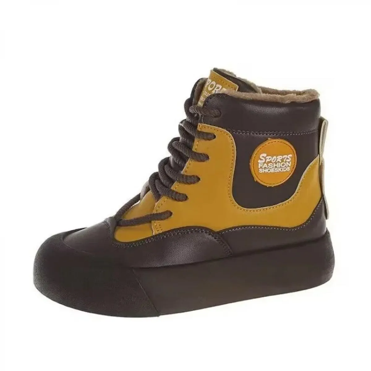 Scarpe Per Le Donne 2024 di Modo di Inverno Della Caviglia di Base Lace Up Della Piattaforma Delle Signore Scarpe Casual Punta R