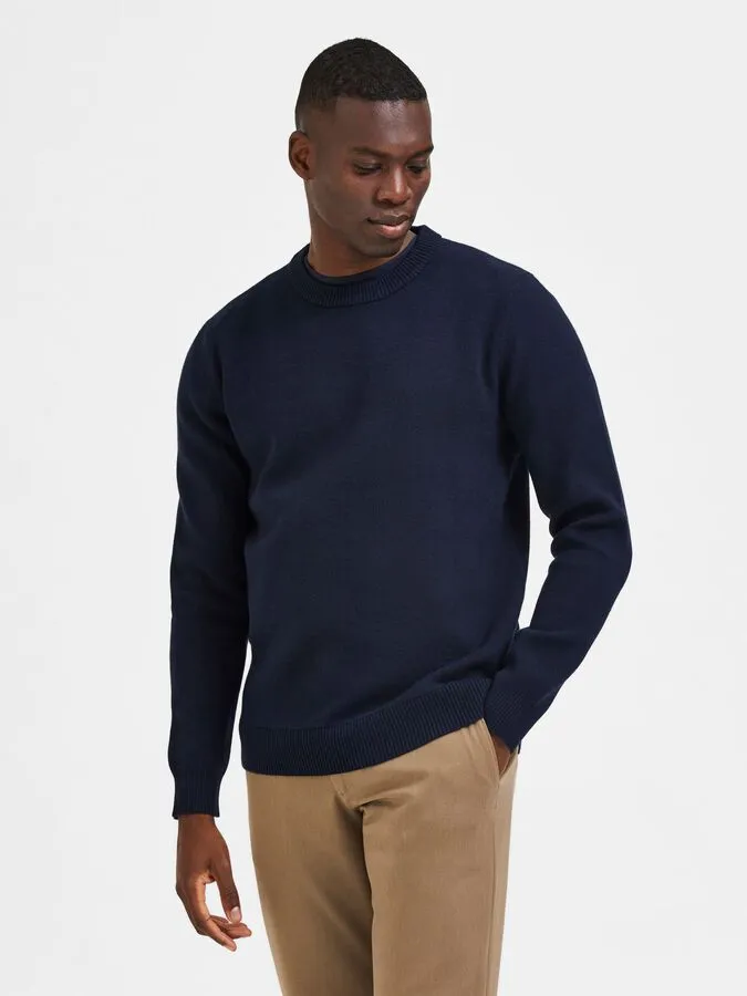 Selected Crew Neck Sweater / Blue