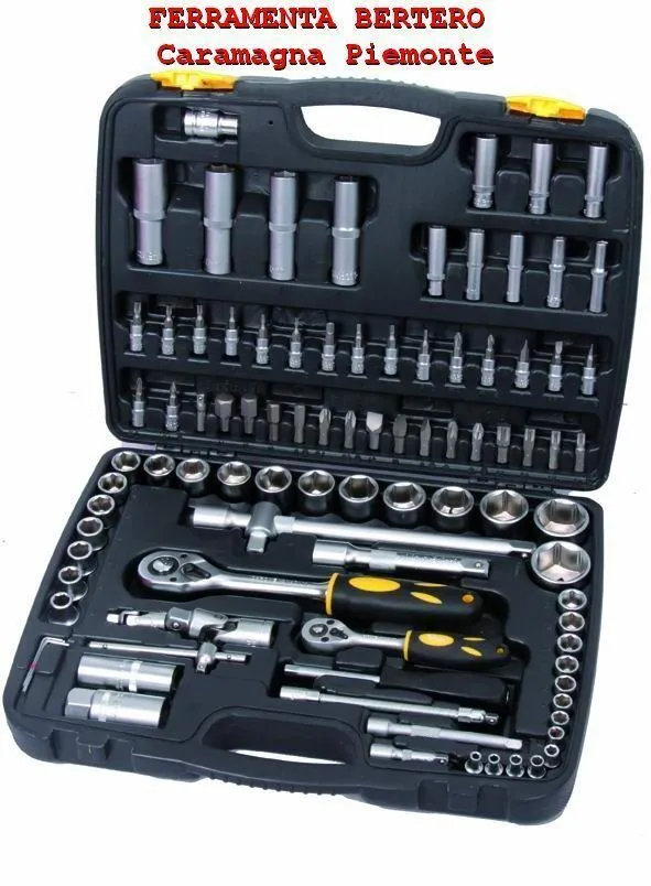 SET BUSSOLE CRV -EXAGONAL VIGOR IN VALIGETTA - CASSETTA 94 pezzi 1/4