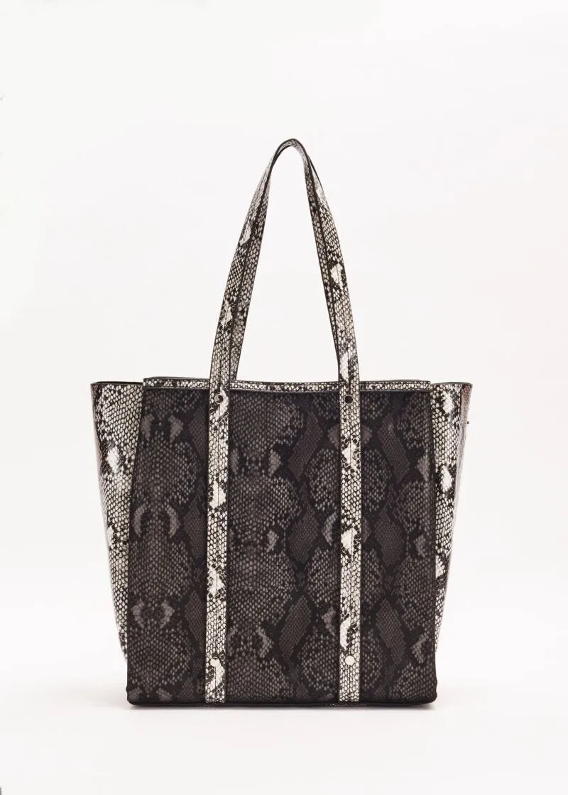 Shopping bag stampa pitone