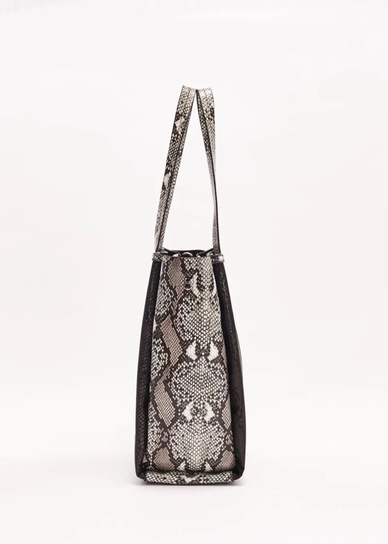 Shopping bag stampa pitone