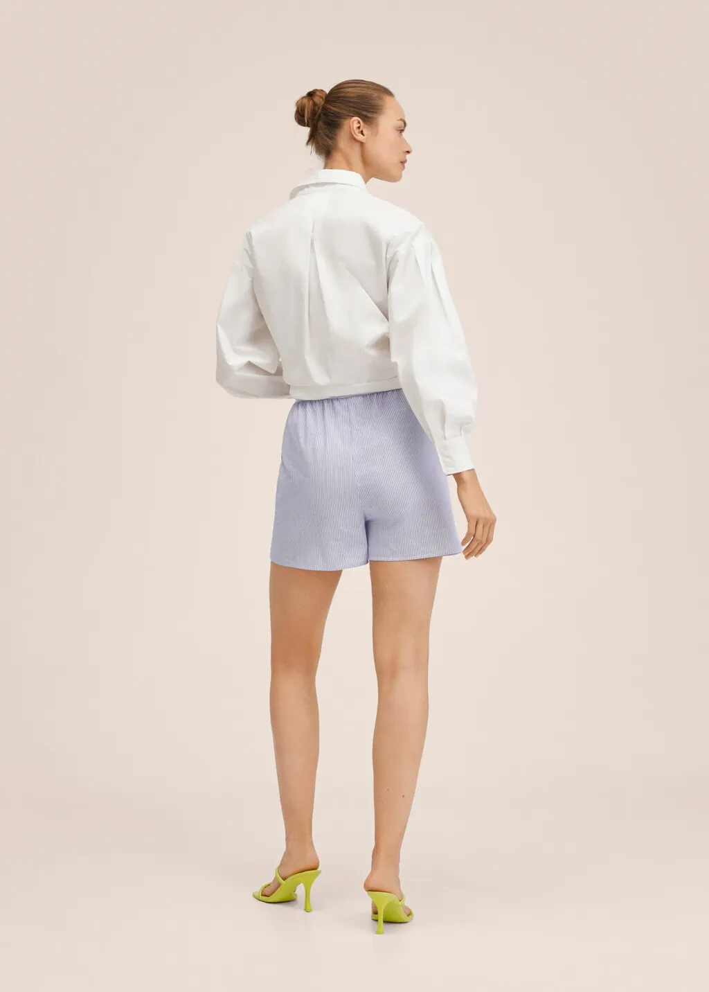 Short righe cotone