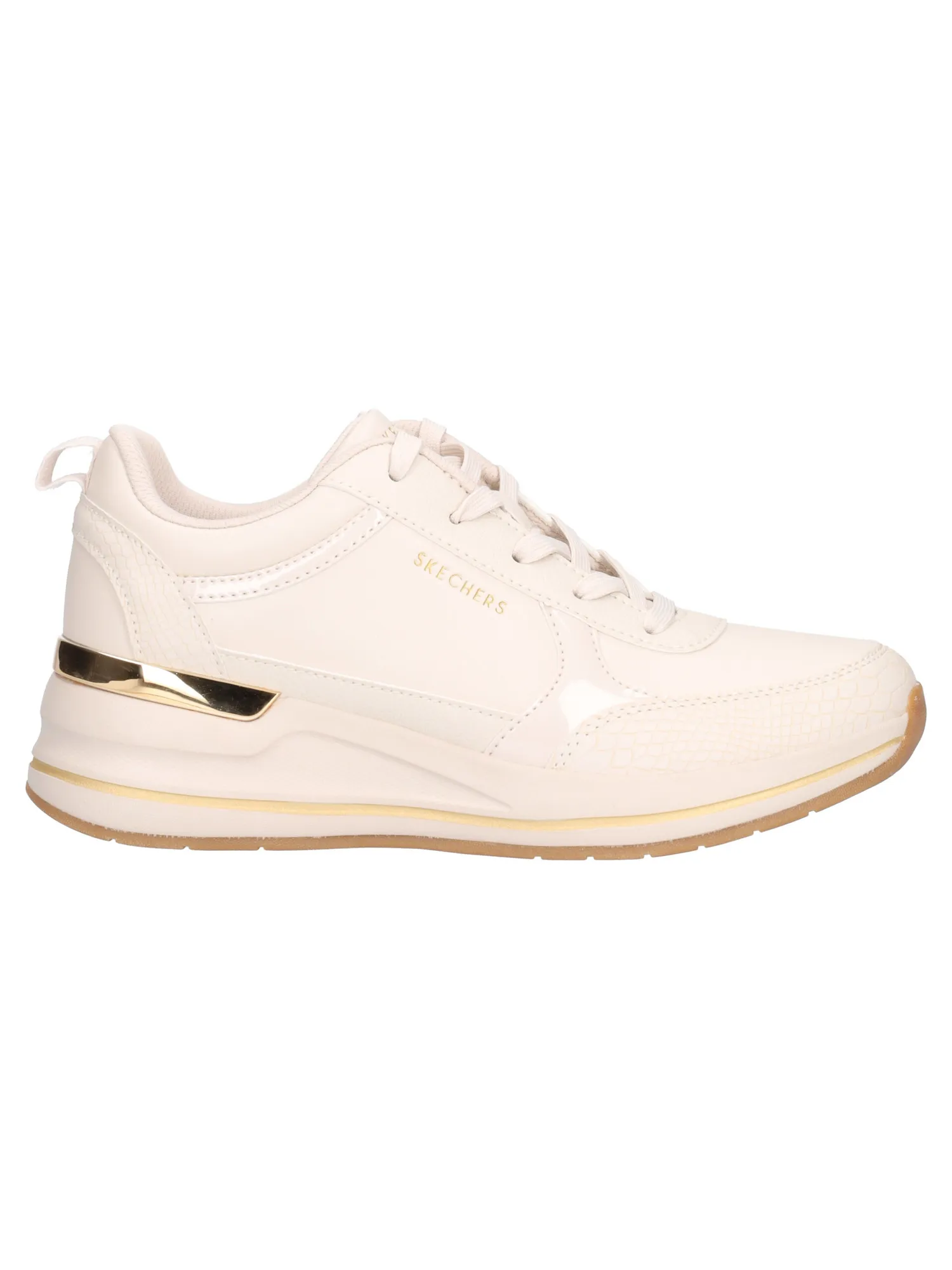 Sneaker con zeppa Skechers da donna avorio