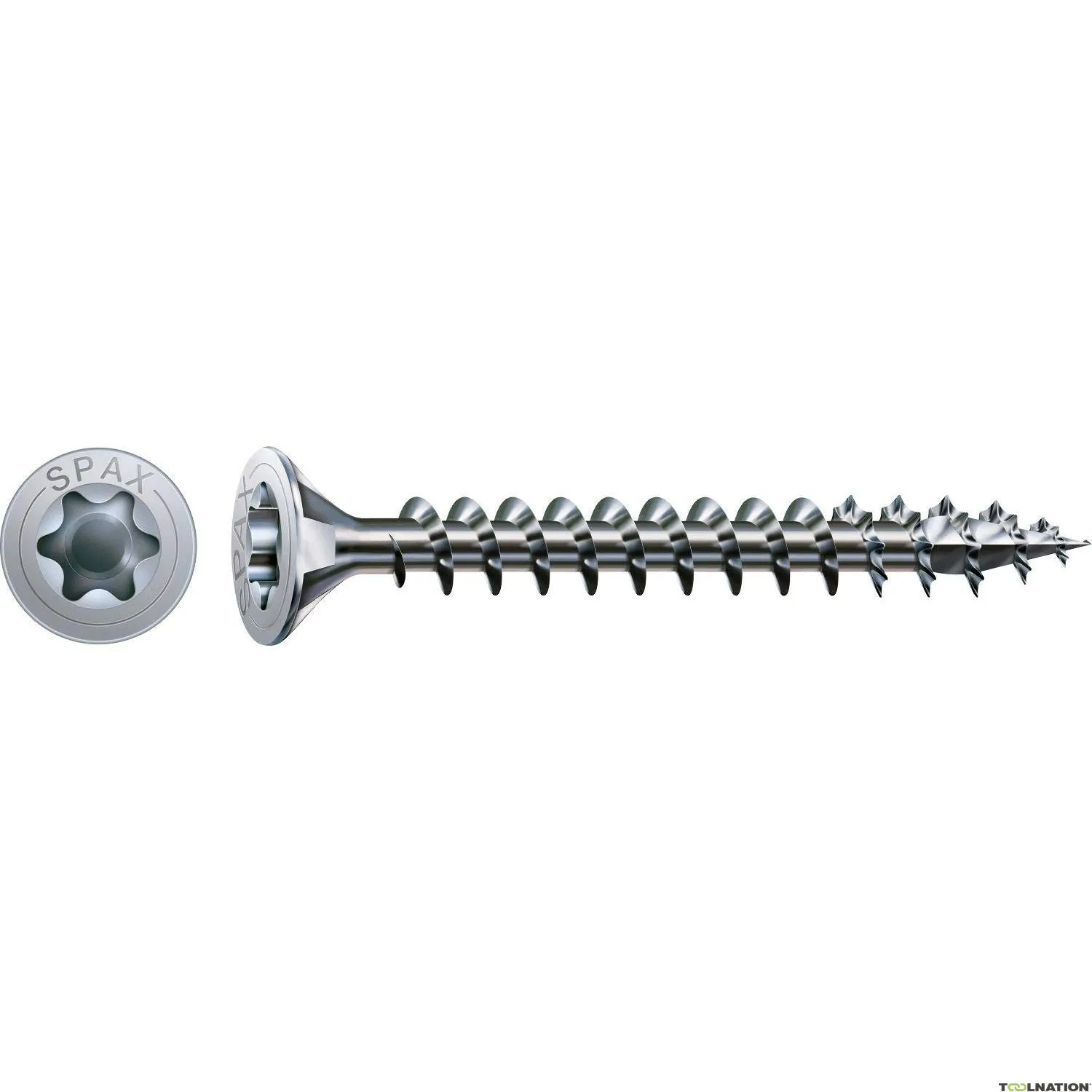 SPAX 1191010602005 Vite universale 6 x 200 mm, testa svasata, T-STAR PLUS T30, filettatura intera, WIROX - 100ST