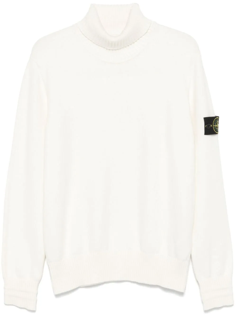 Stone Island-Felpa con applicazione Compass