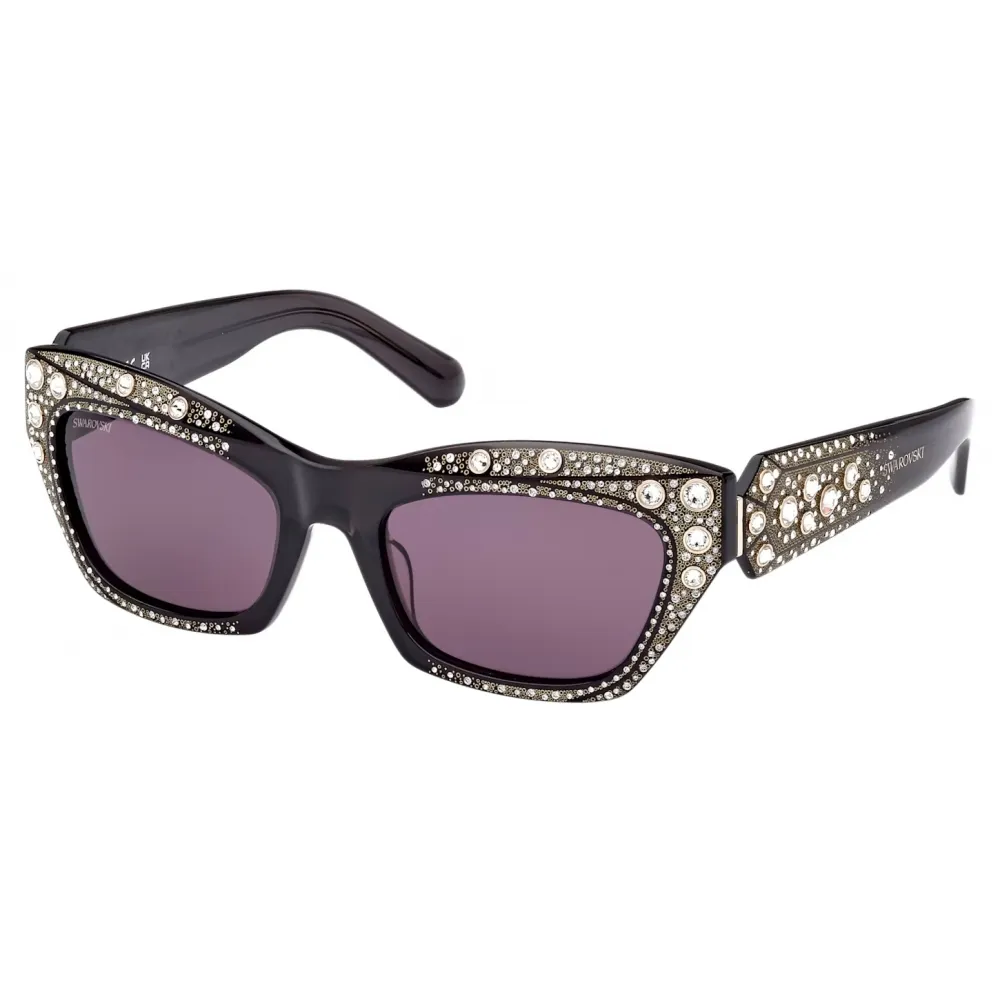 Swarovski - Occhiali da Sole Cat-Eye Swarovski - Nero - Occhiali da Sole - Swarovski Eyewear