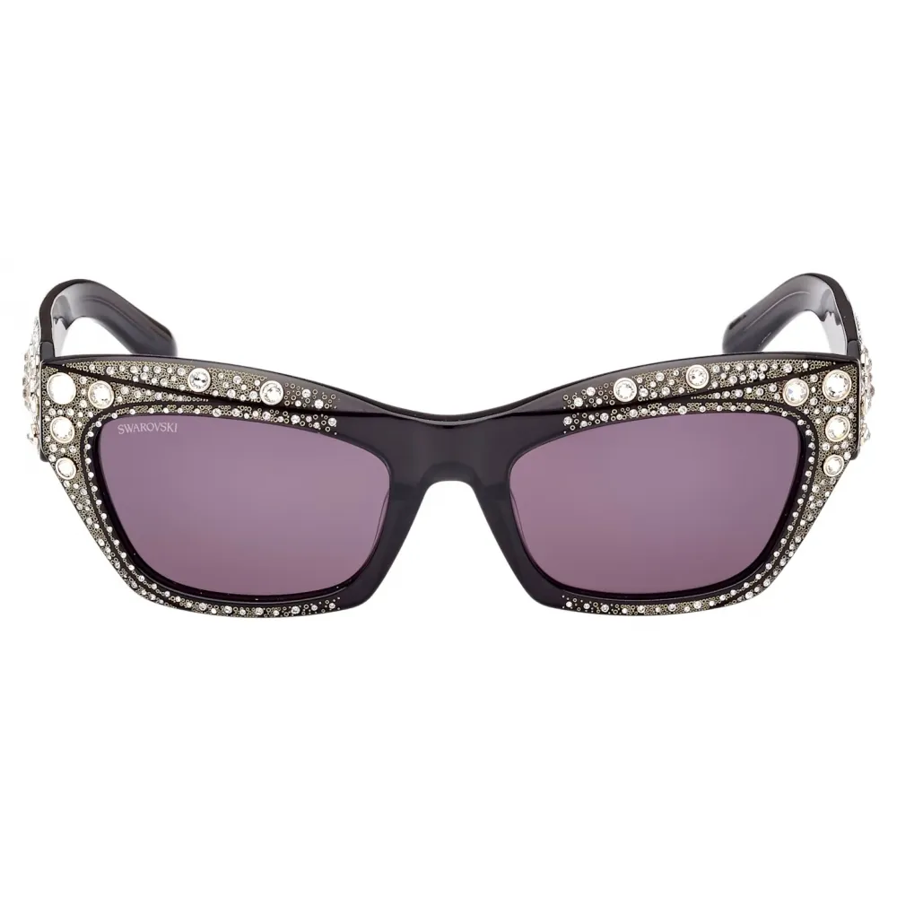Swarovski - Occhiali da Sole Cat-Eye Swarovski - Nero - Occhiali da Sole - Swarovski Eyewear