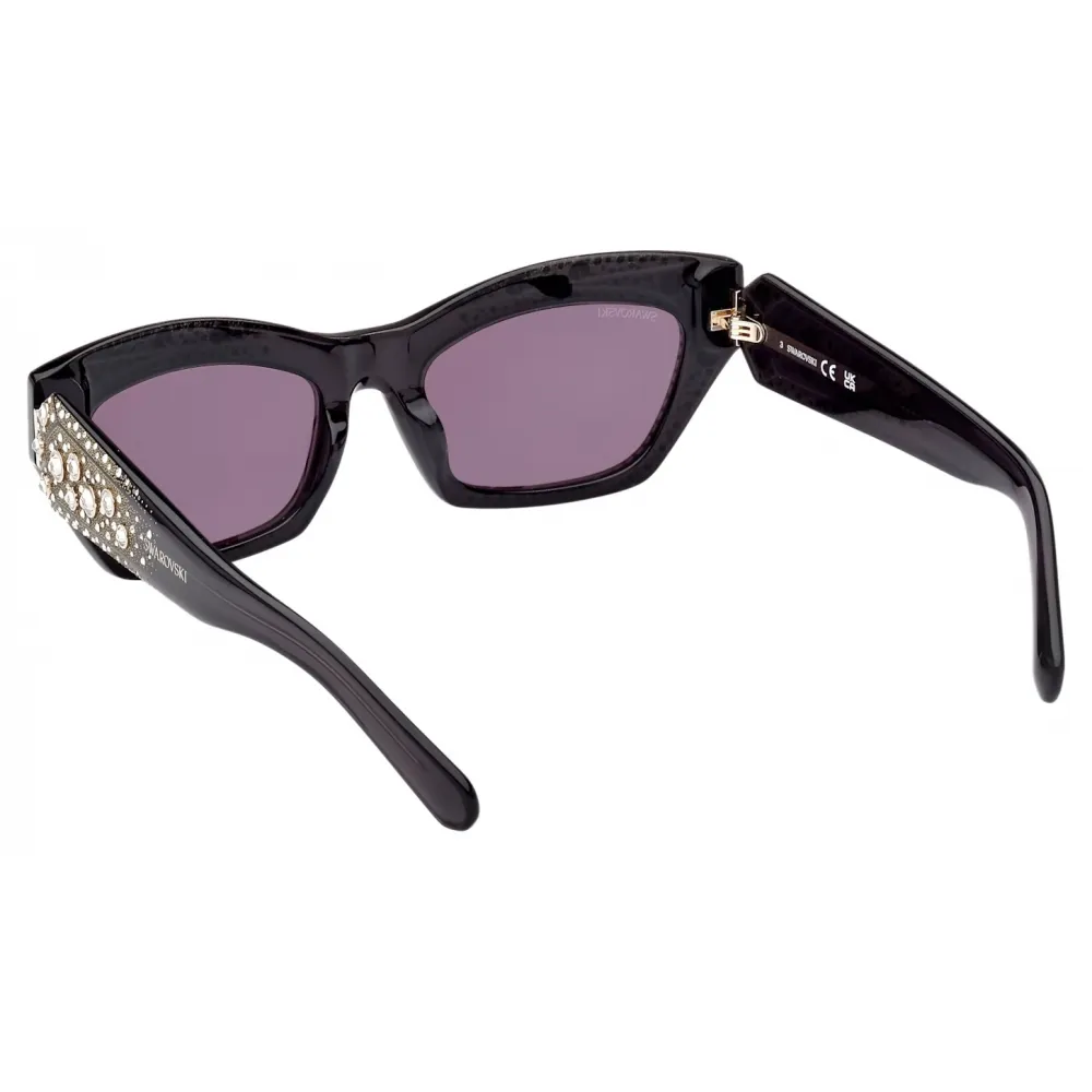Swarovski - Occhiali da Sole Cat-Eye Swarovski - Nero - Occhiali da Sole - Swarovski Eyewear
