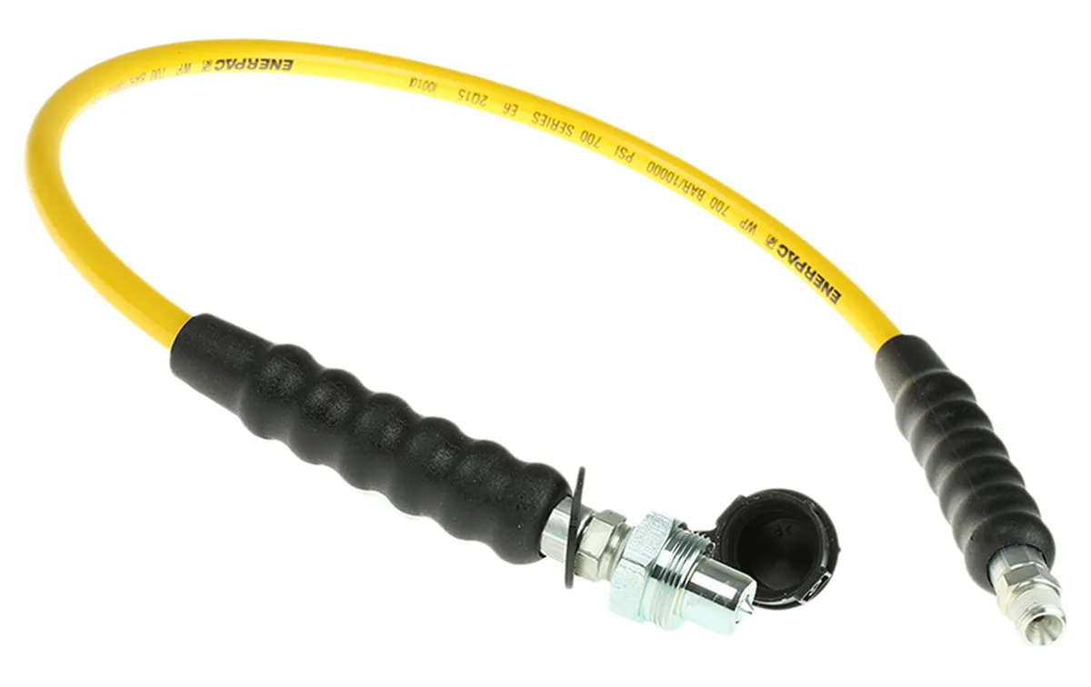 Tubo idraulico Enerpac, lungo 900mm, Øint 6.4mm, connettore A: NPTF 3/8 maschio, 700bar max, in Termoplastico