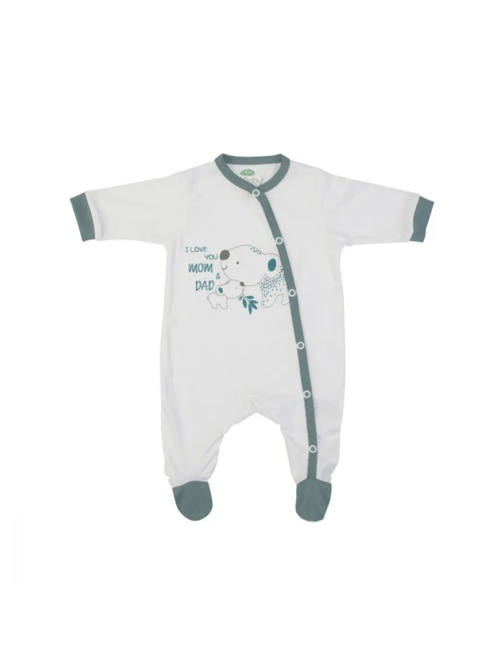  TUTINA NEONATO NASCITA MANICA LUNGA - I LOVE MUM AND DAD 