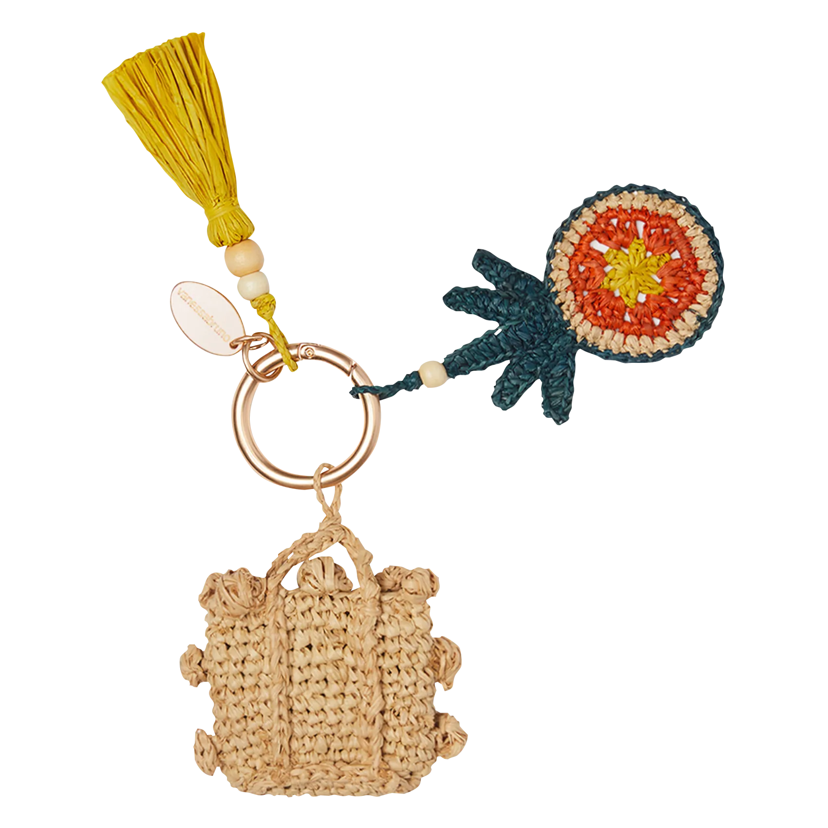  VANESSA BRUNO   ANANAS - Portachiavi ananas in rafia | Multicolore