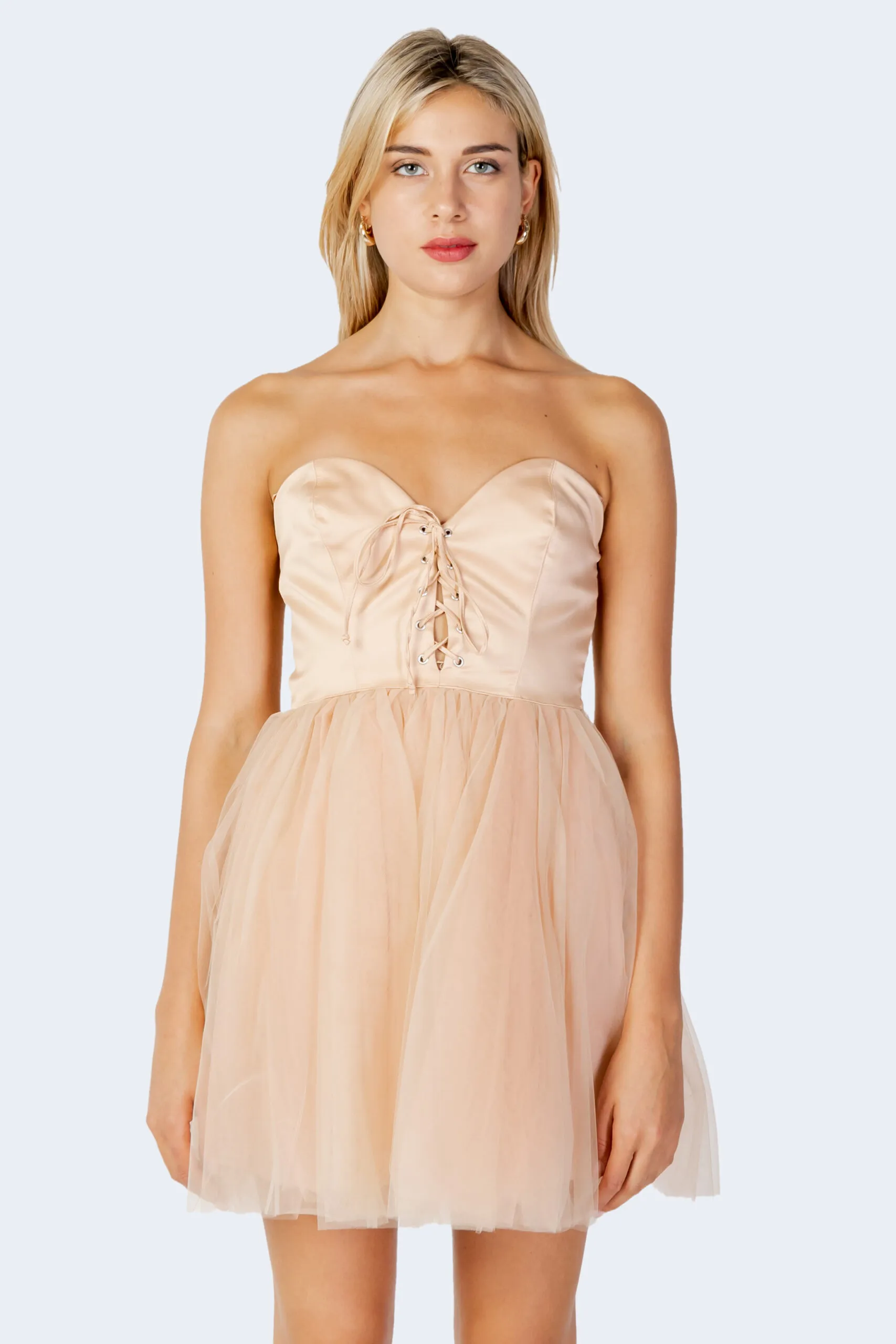 Vestito corto Aniye By bustier dress dorah Rosa Cipria