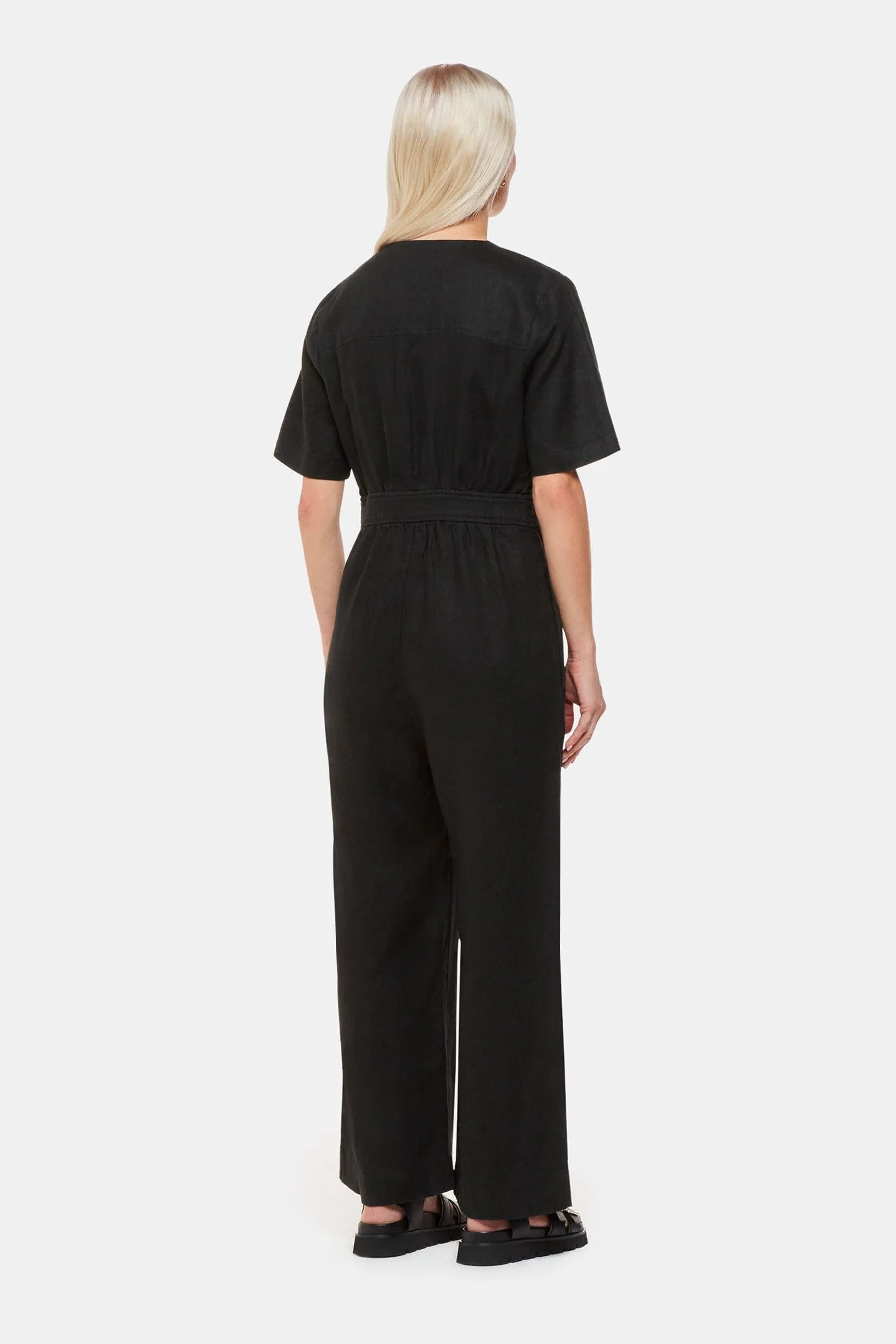 Whistles - Cosima - Nero in lino - Tuta