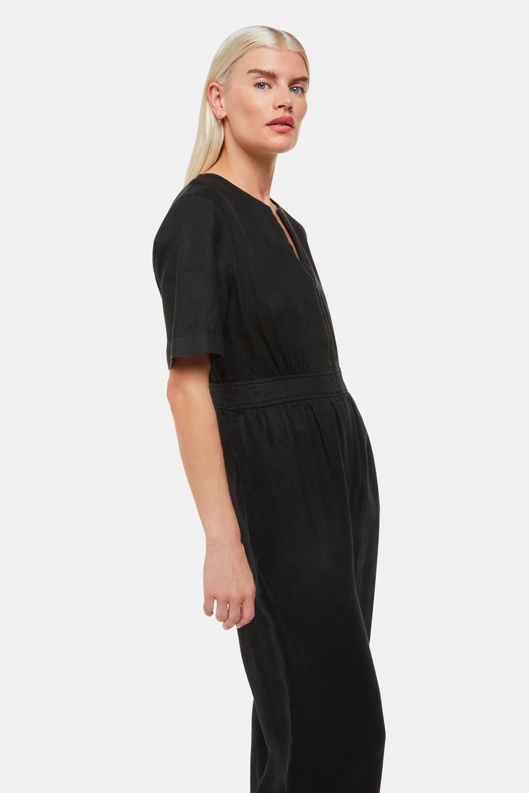 Whistles - Cosima - Nero in lino - Tuta
